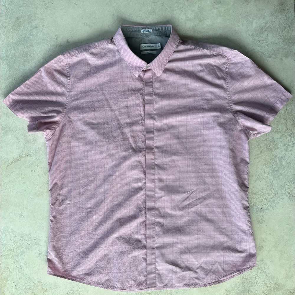 Calvin Klein Pink Casual Button Down Shirt